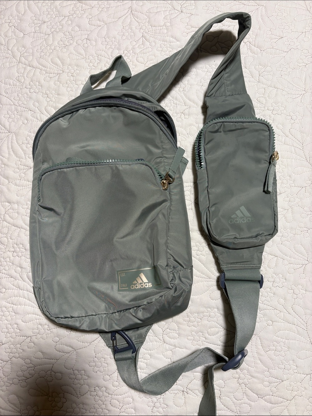 Unisex adidas Sage Green Sling Belt Bag
